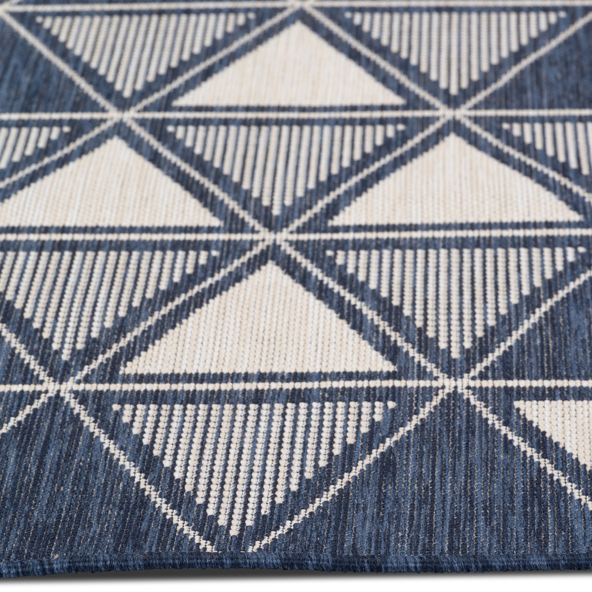 Quick Dry Navy Indoor Outdoor Rug for Patio Backyard Deck Balcony Terrace