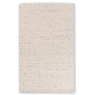 Chinook Ivory Grey Wool Indoor Rug, Area rug, Indoor carpet, Handmade, Soft