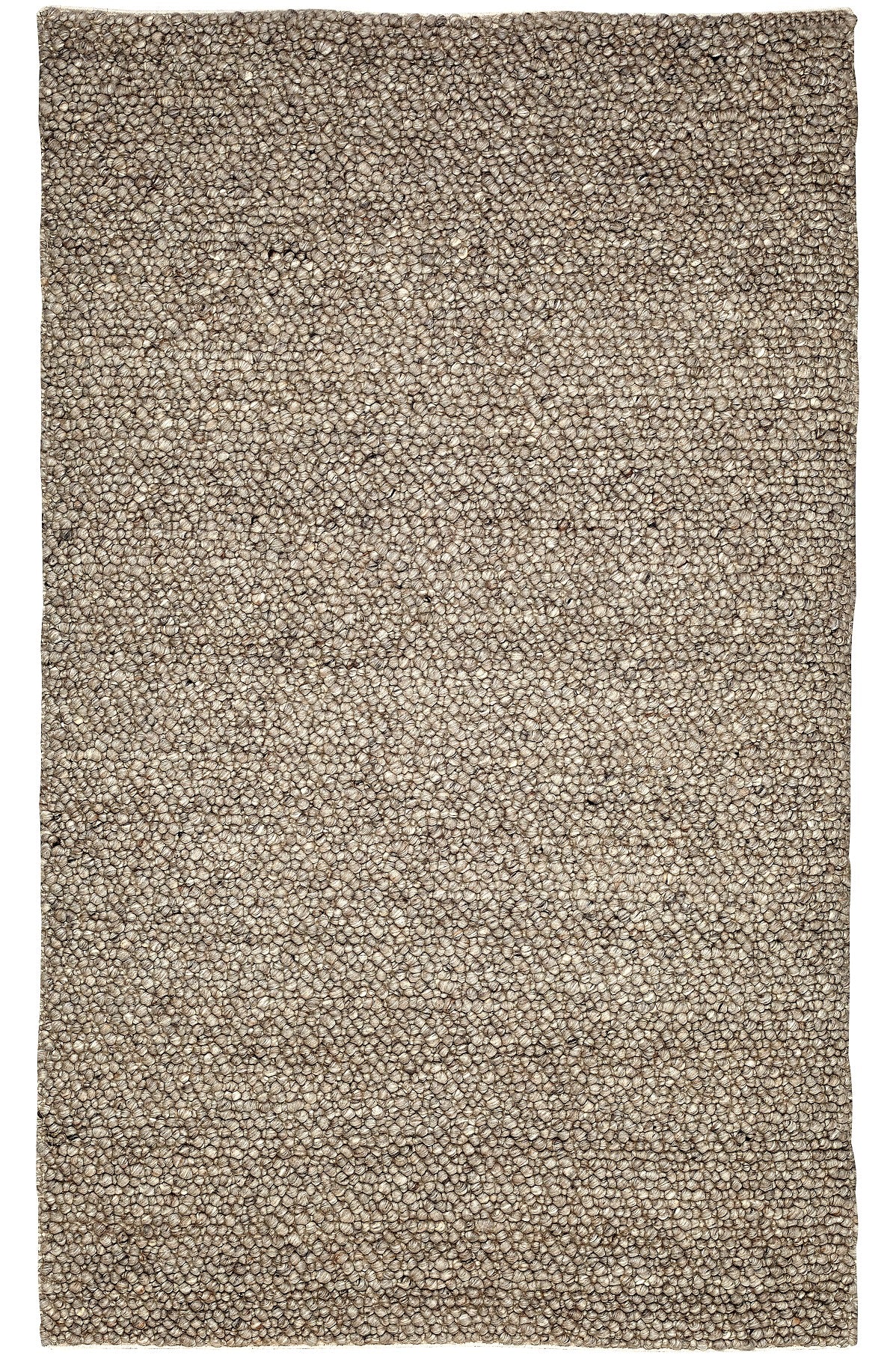 Tapis gris en laine fait main de galets luxueux et moderne