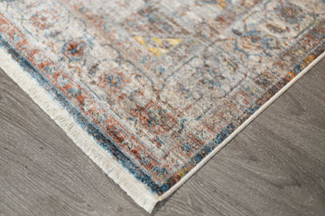 Jaipur Vintage Inspired Premium Rust Multi RugVintage indoor area rug, traditional area rug, ultra soft, tassel, carpet